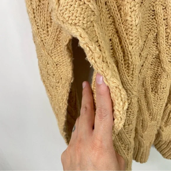 NWOT Free People Isa Cable Knit Sweater, Small - Picture 9 of 12